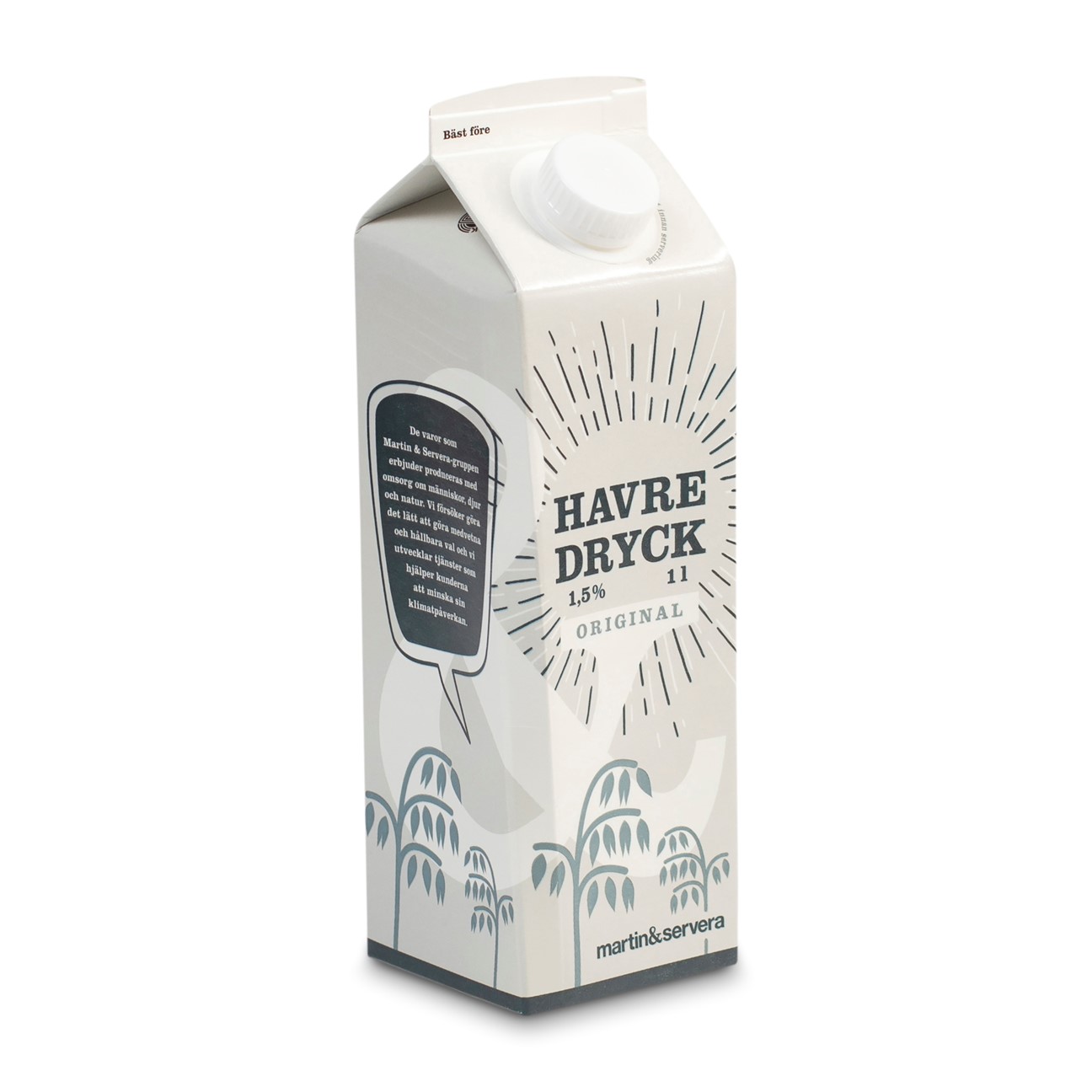 Havredryck Original Calcium Martin Servera Dabas