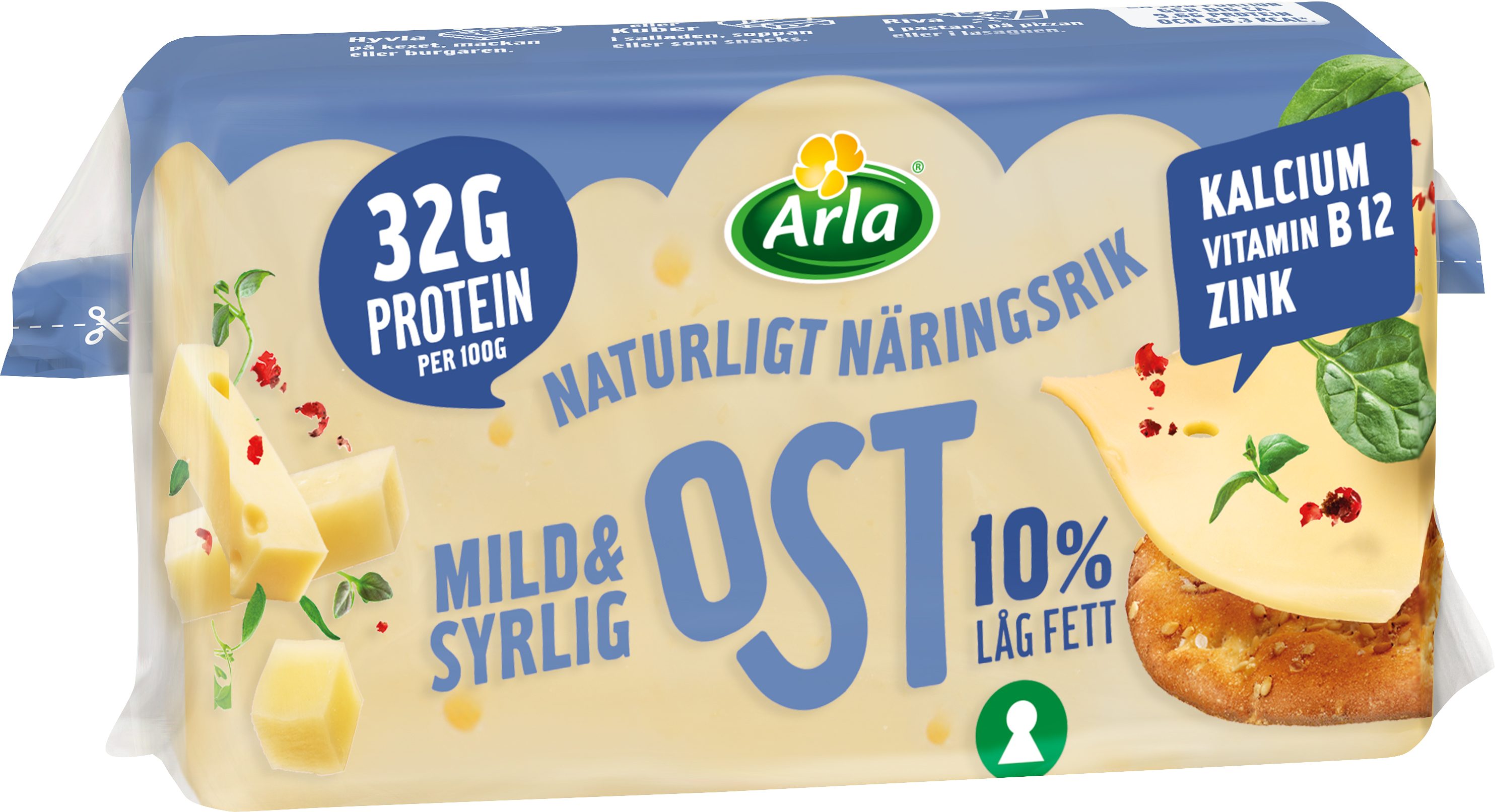 Mild/Syrlig ost 10%