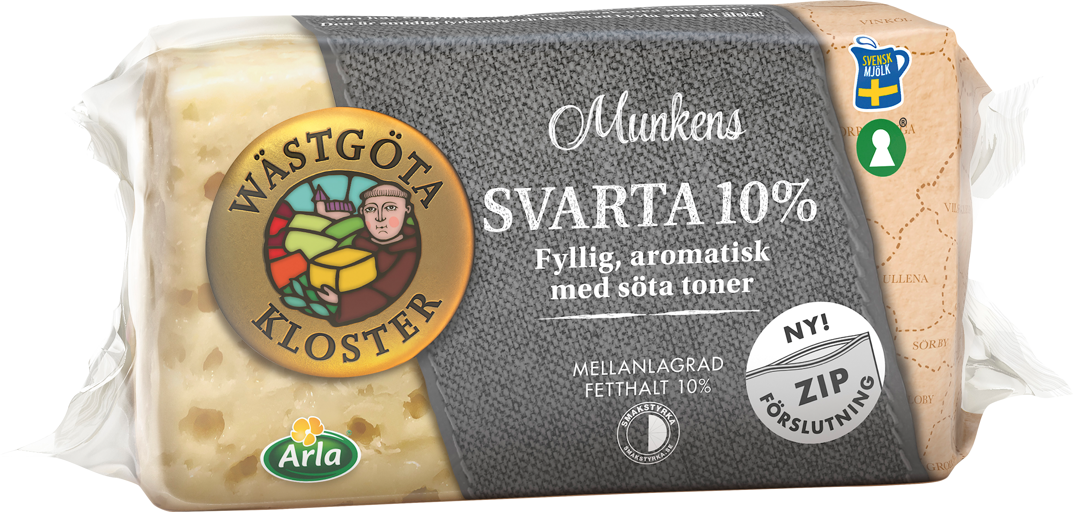 Munkens Svarta 10% ost