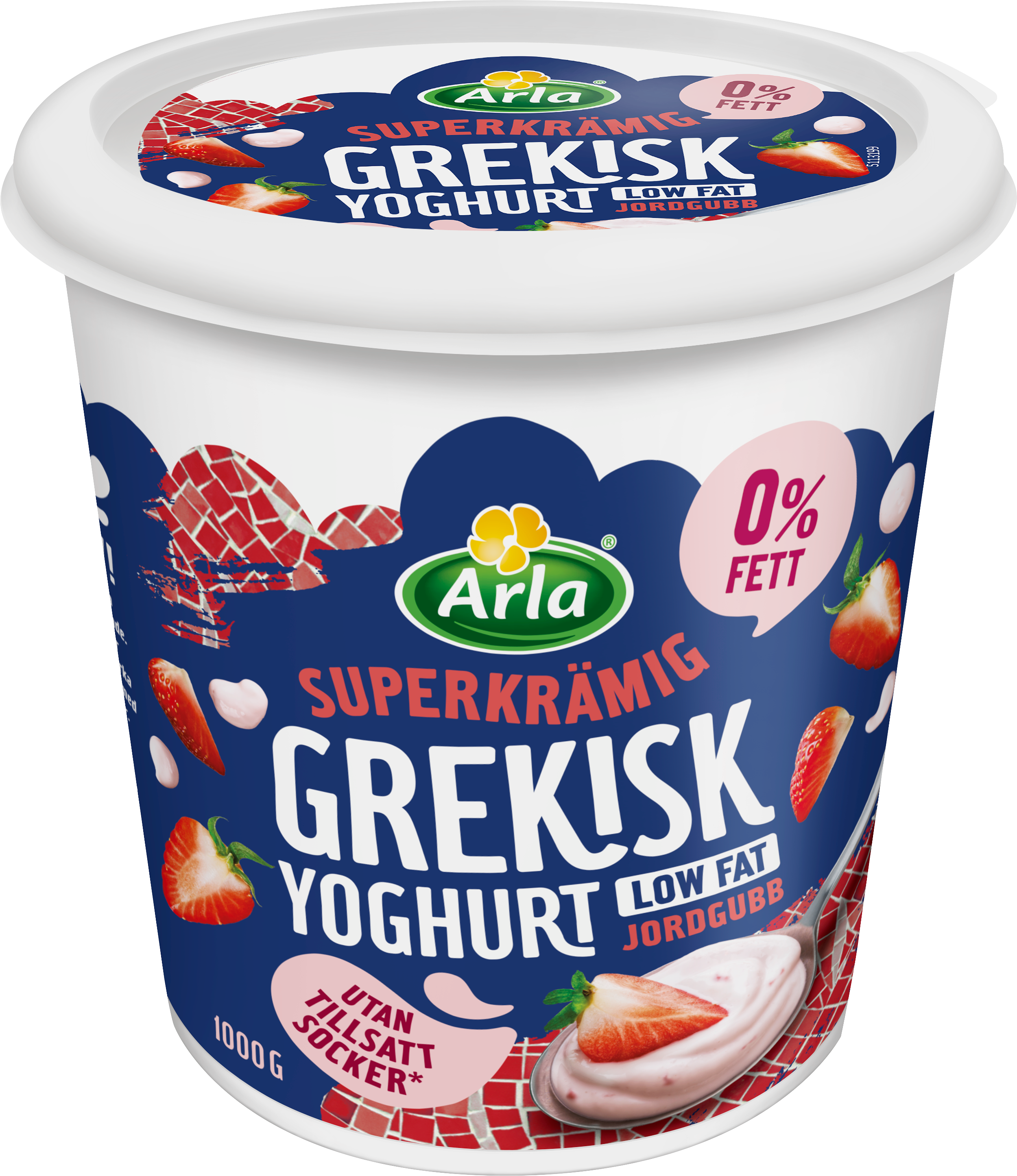 Grekisk yoghurt jordgubb 0.2%