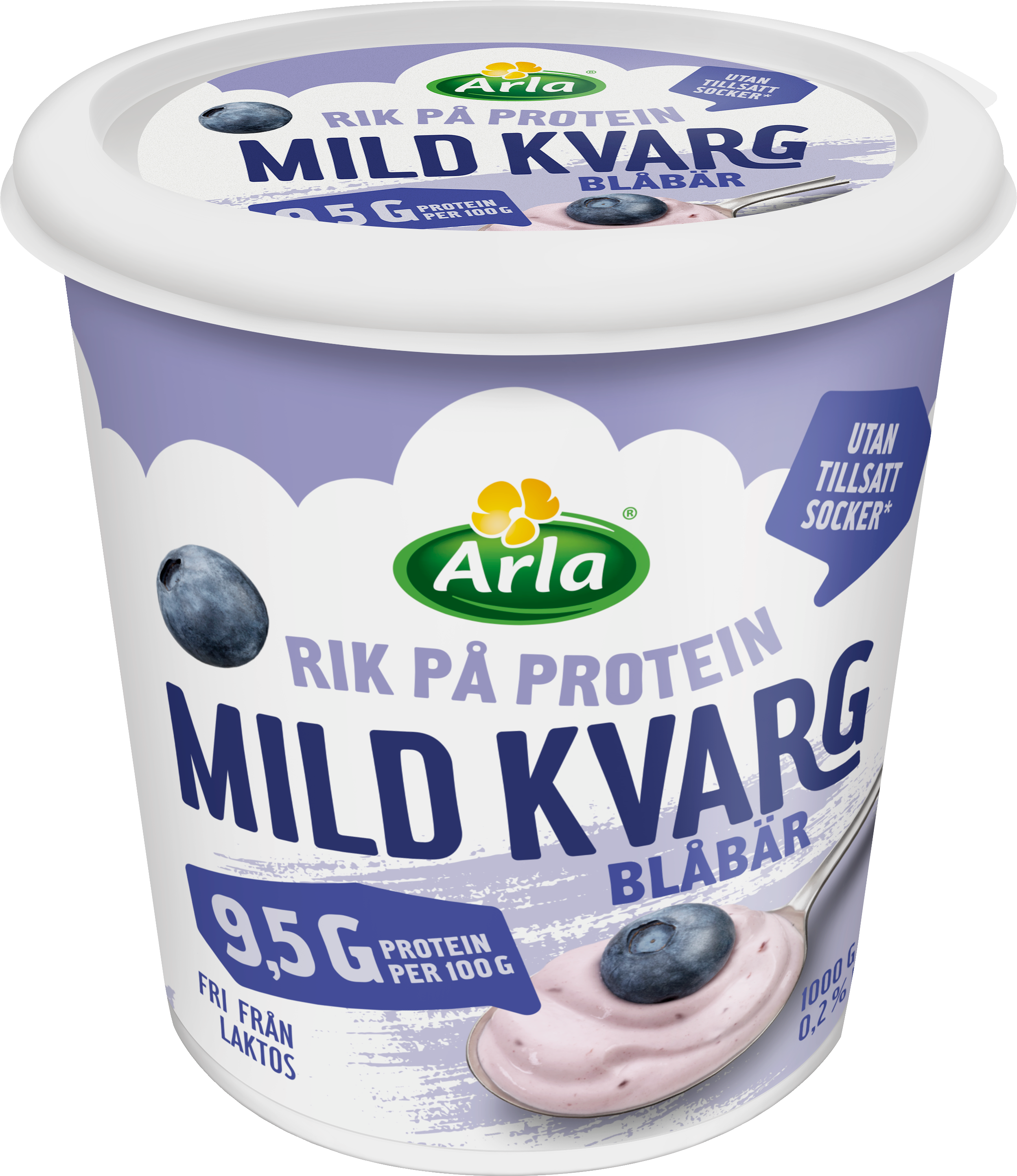 Mild kvarg blåbär 0.2%