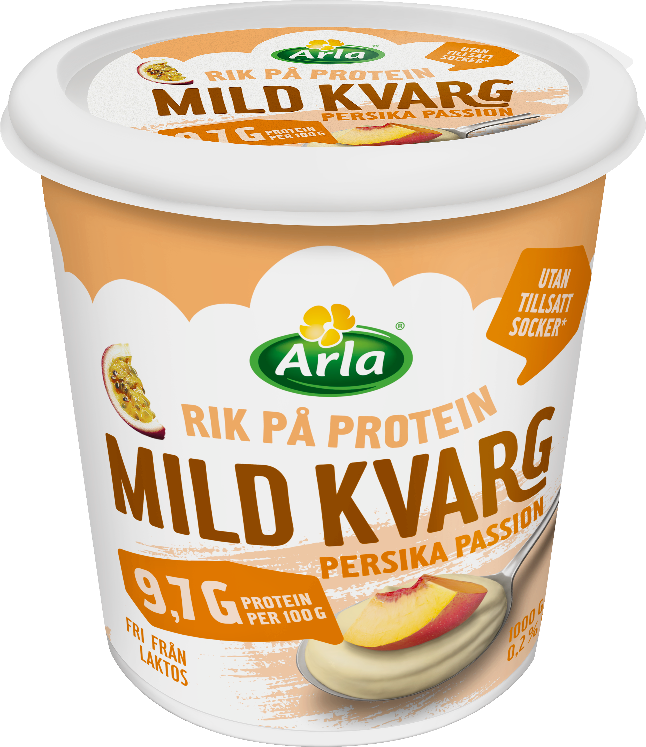 Mild kvarg persika / passion 0.2%