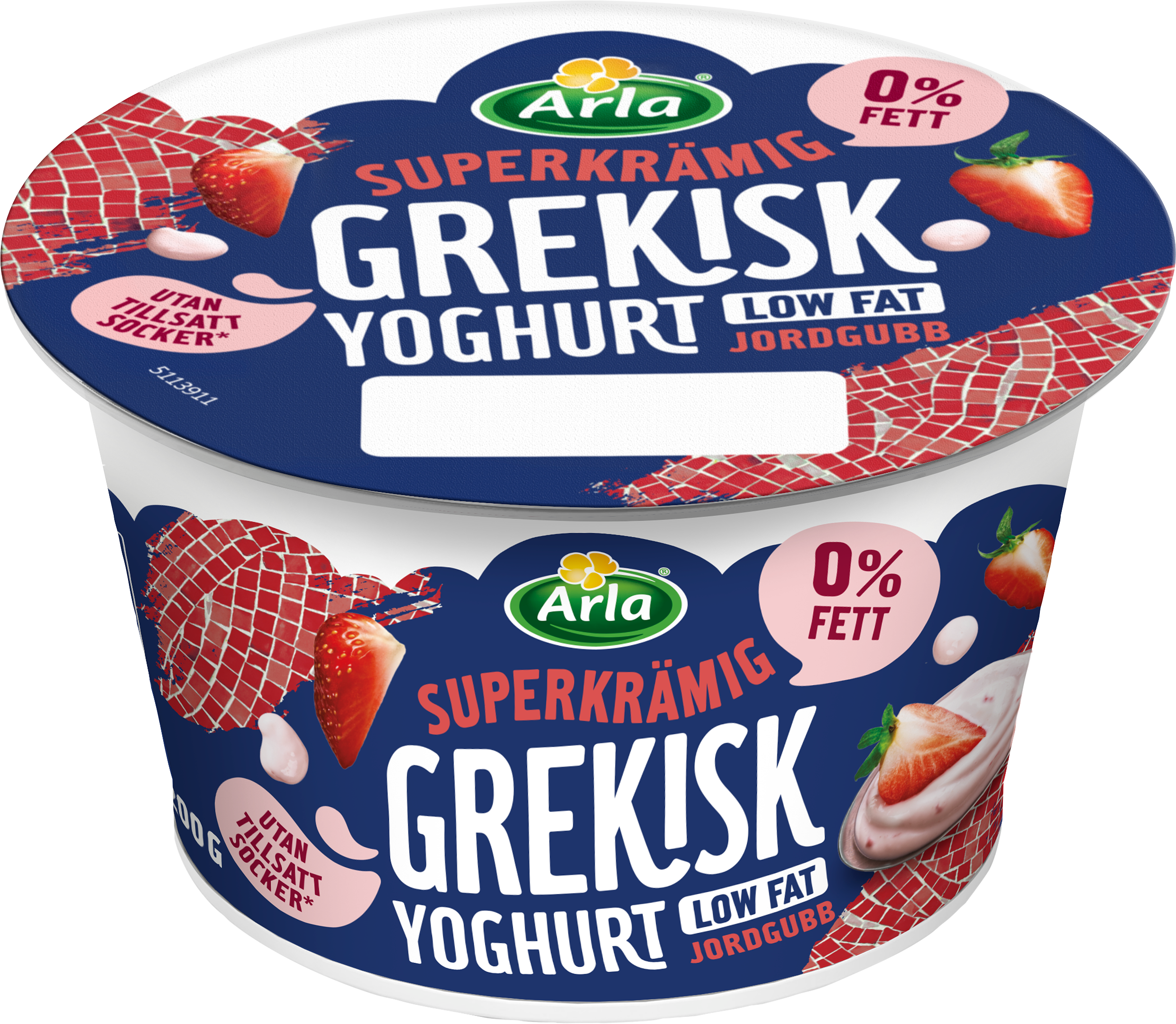 Grekisk yoghurt jordgubb 0.2%