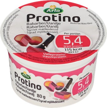 Protino rabarber / vanilj portion