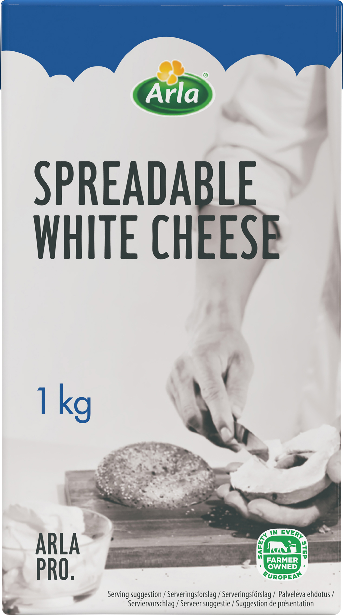 Spreadable white cheese 22%