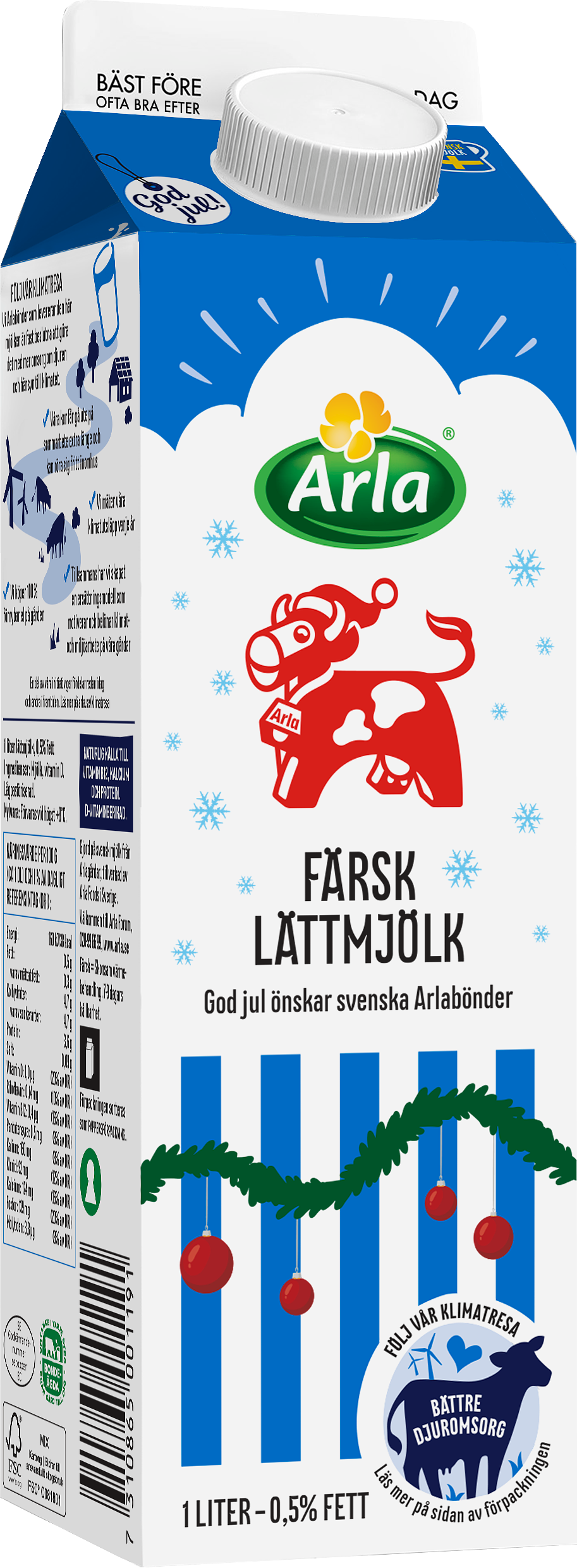 Färsk lättmjölk 0.5%