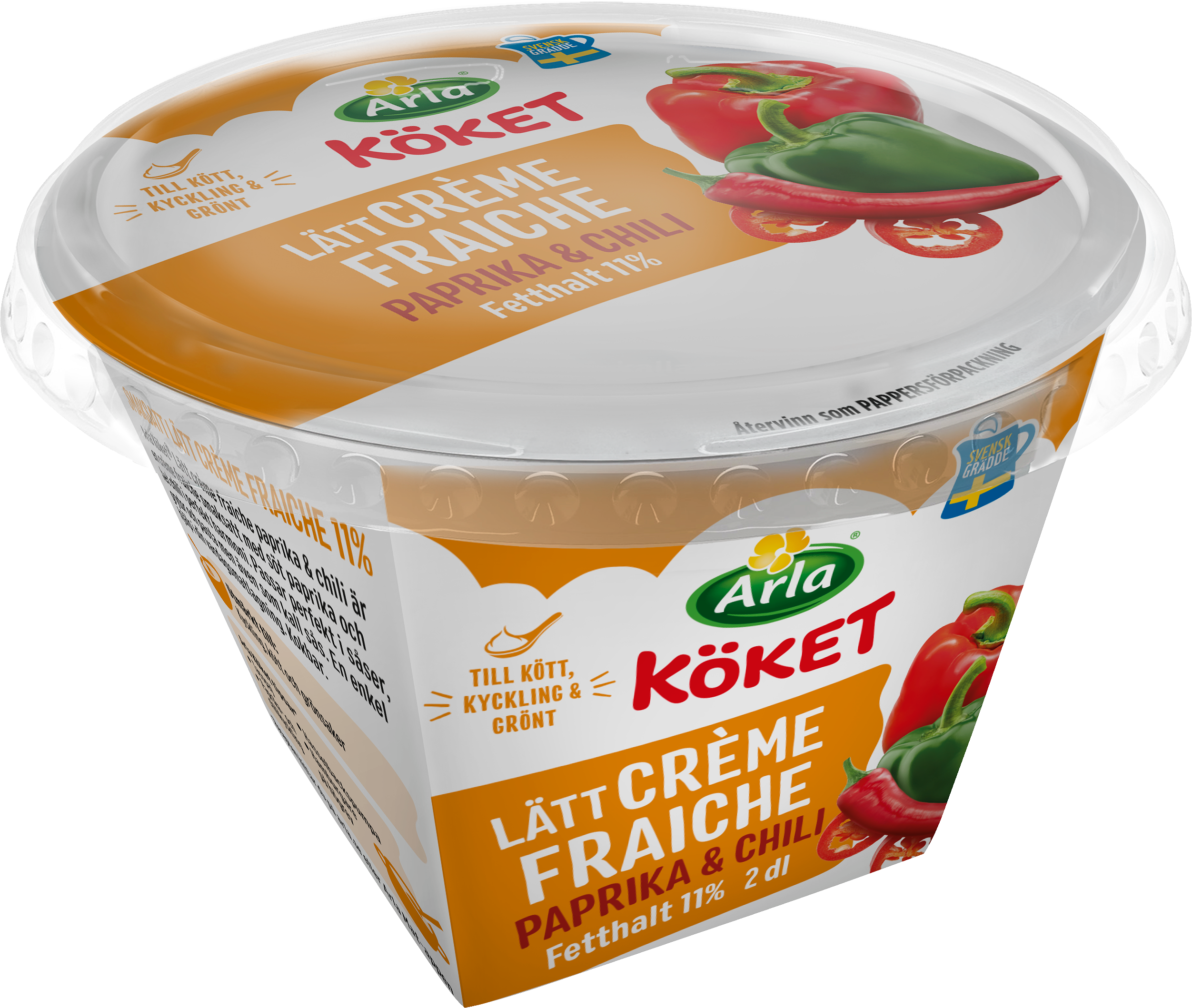 Lätt crème fraiche papr / chili 11%