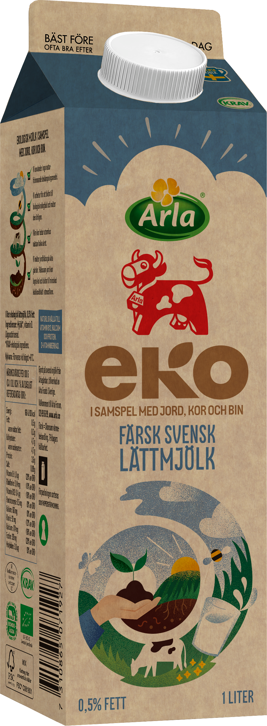 Färsk lättmjölk 0.5%