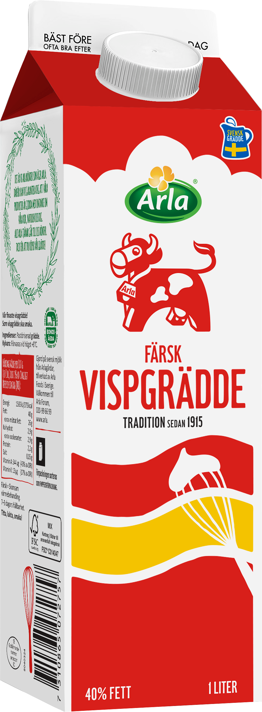 Färsk vispgrädde 40%