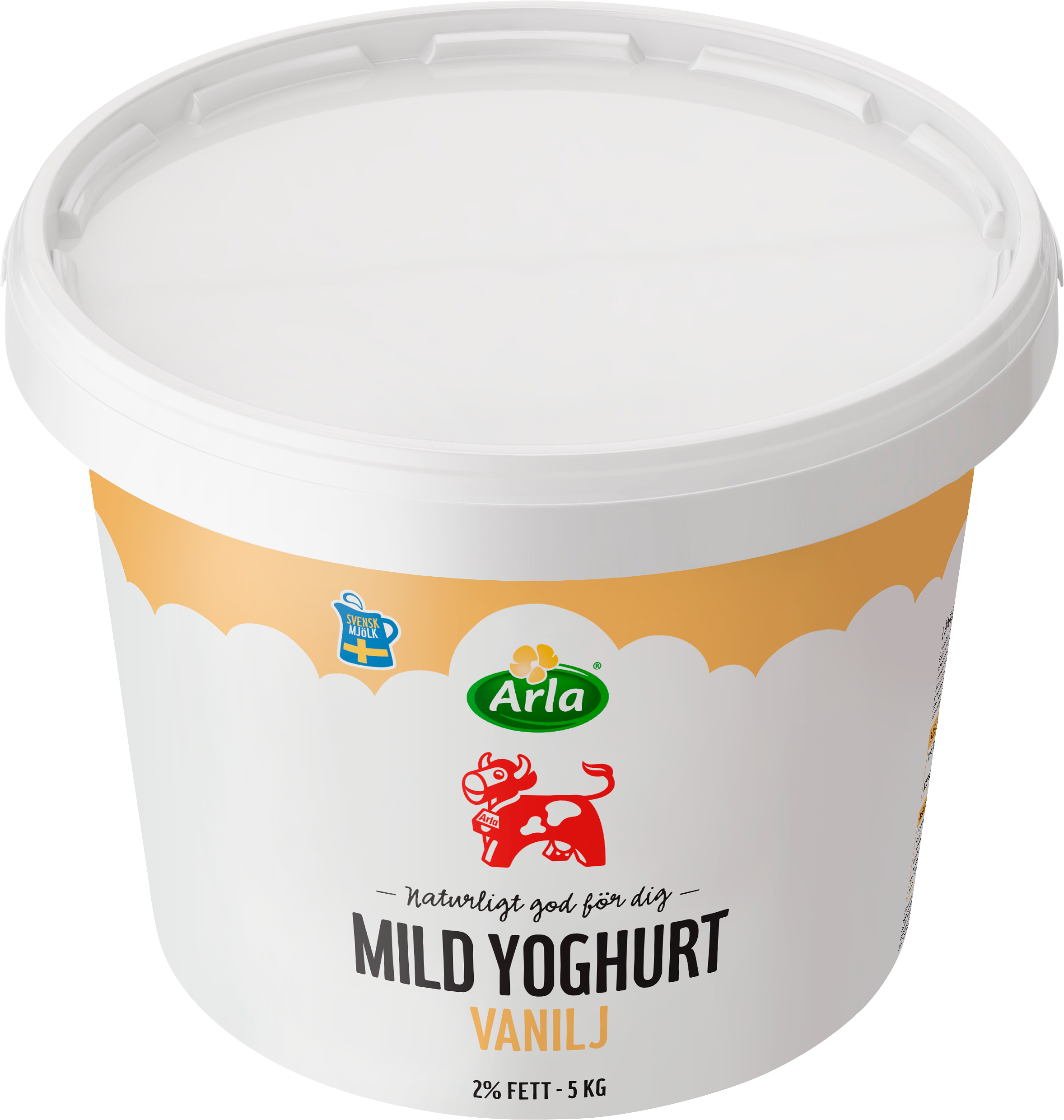 Mild yogurt vanilj 2% hink