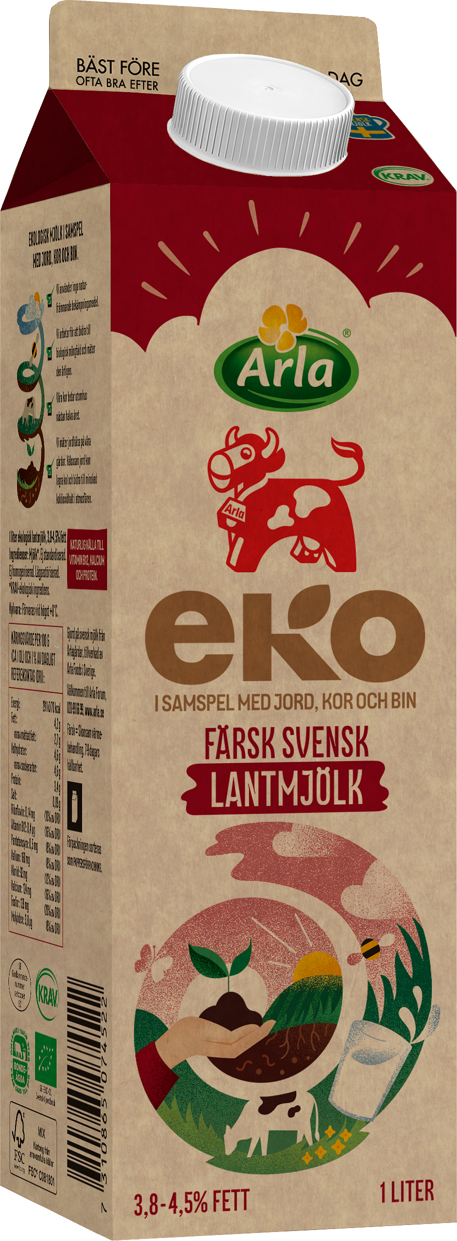 Färsk lantmjölk 3.8-4.5%