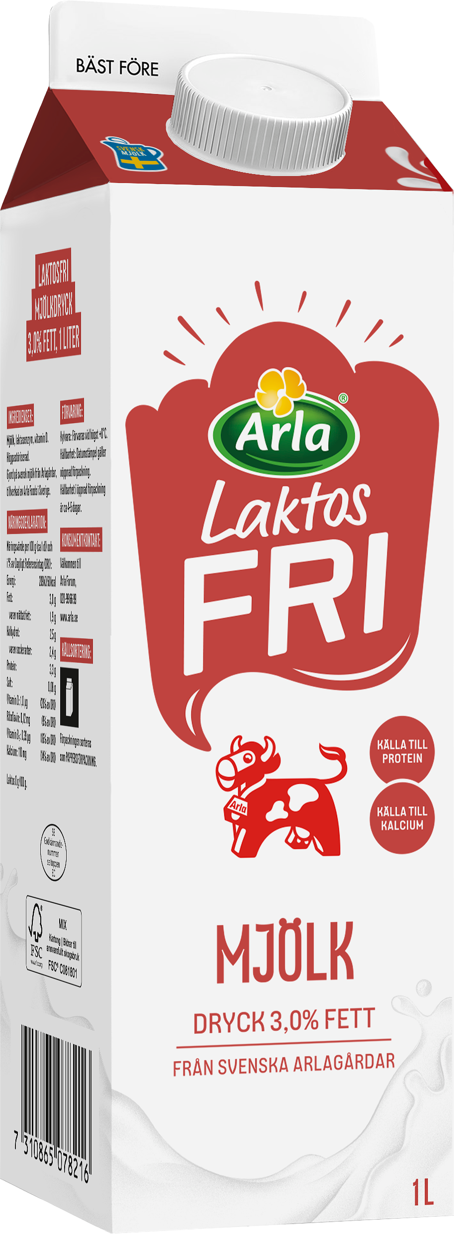 Laktosfri standardmjölkdryck 3.0%