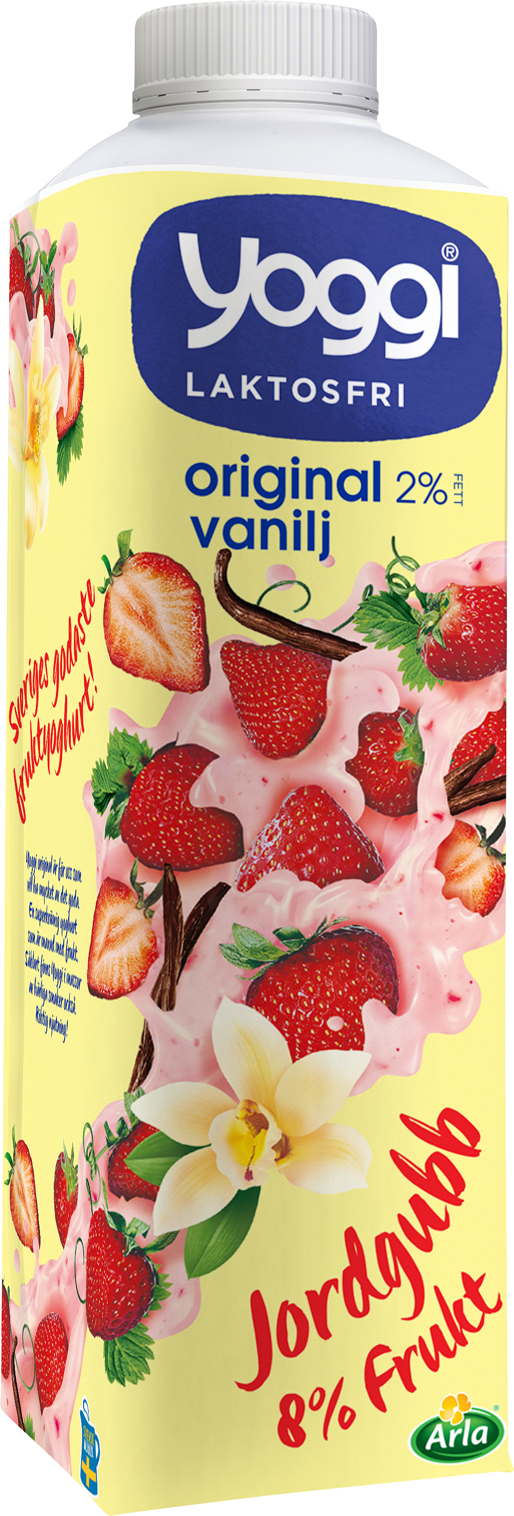 Org laktosfri yoghurt jordg/vanilj