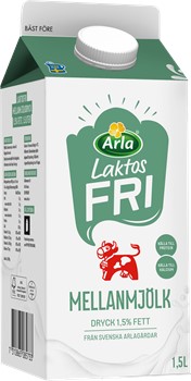 Laktosfri mellanmjölkdryck 1.5%