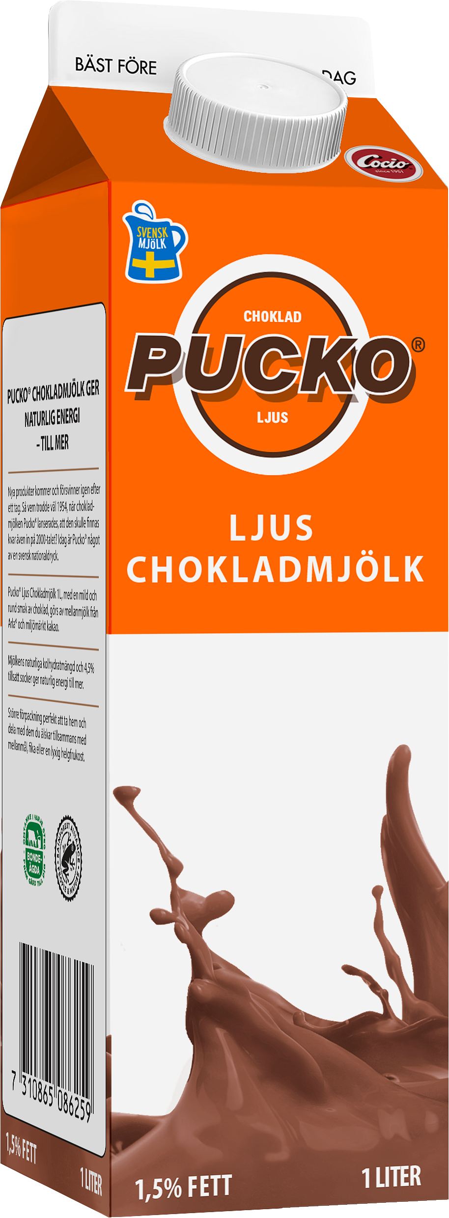 Pucko Ljus chokladmjölk