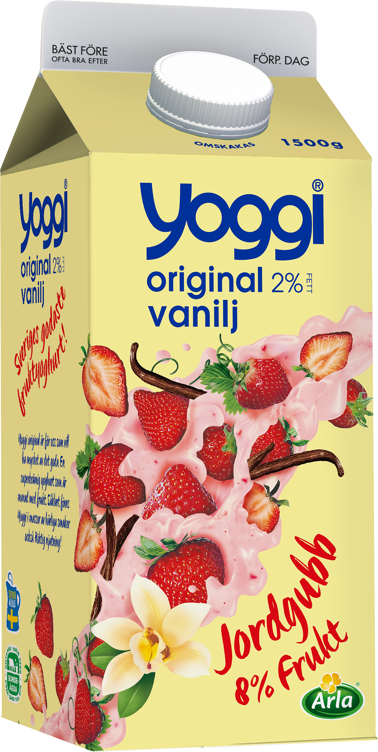 Original yoghurt jordgubb / vanilj