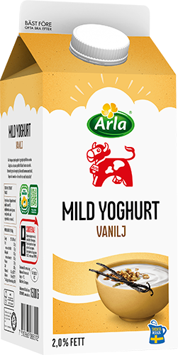 Mild yoghurt vanilj 2%