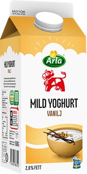 Mild yoghurt vanilj 2%