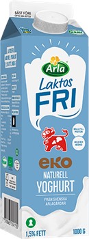 Laktosfri eko mild yoghurt naturell