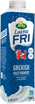 Laktosfri grekisk yoghurt naturell