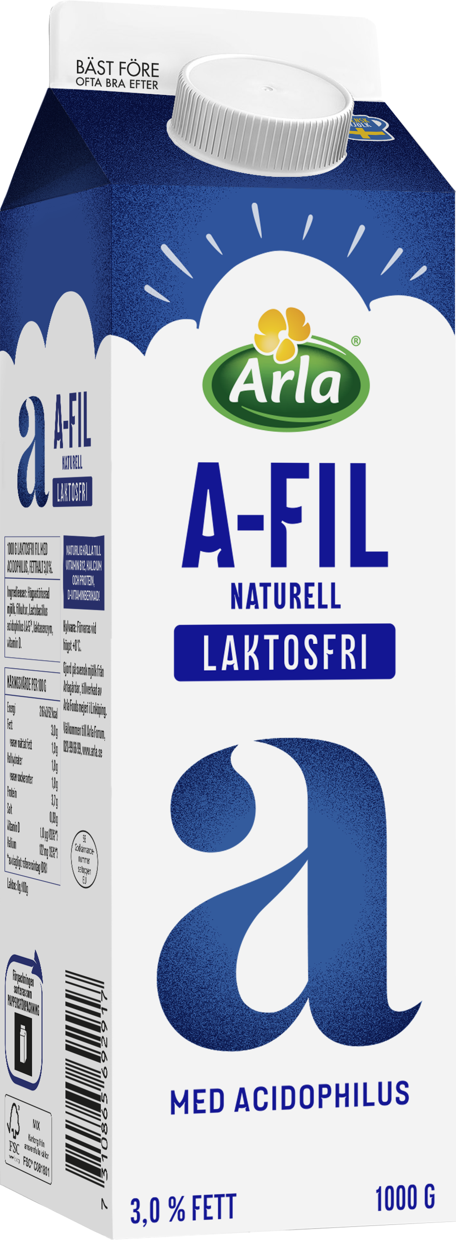 Laktosfri A-fil  3%