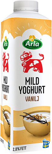 Mild yoghurt vanilj 2%