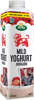 Mild yog jordgubb