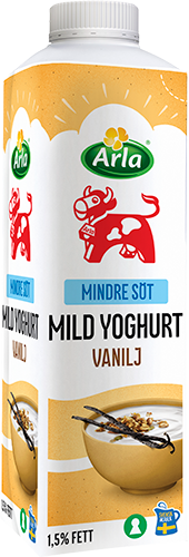 Lättsockrad mild vaniljyoghurt 1.5%