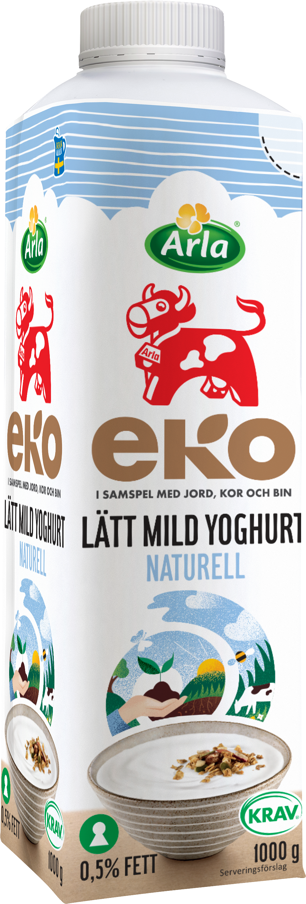 Eko mild yoghurt lätt naturell 0.5%