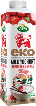 Eko mild yoghurt jordg vanilj 1.8%