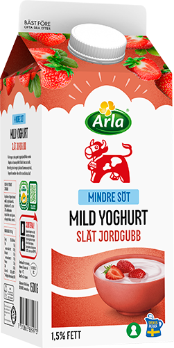 Mild yoghurt jordg lättsockr 1.5%