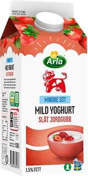 Mild yoghurt jordg lättsockr 1.5%