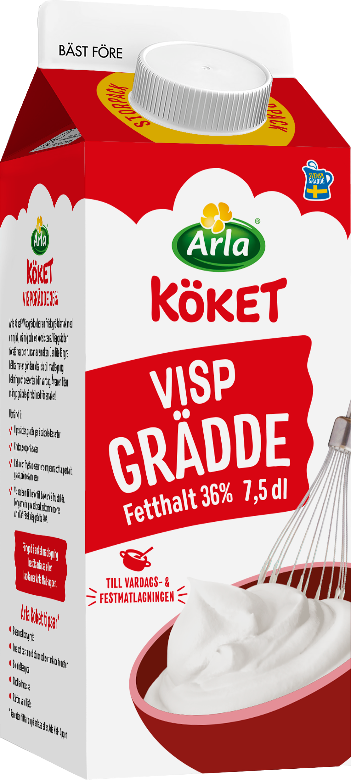 Vispgrädde 36%