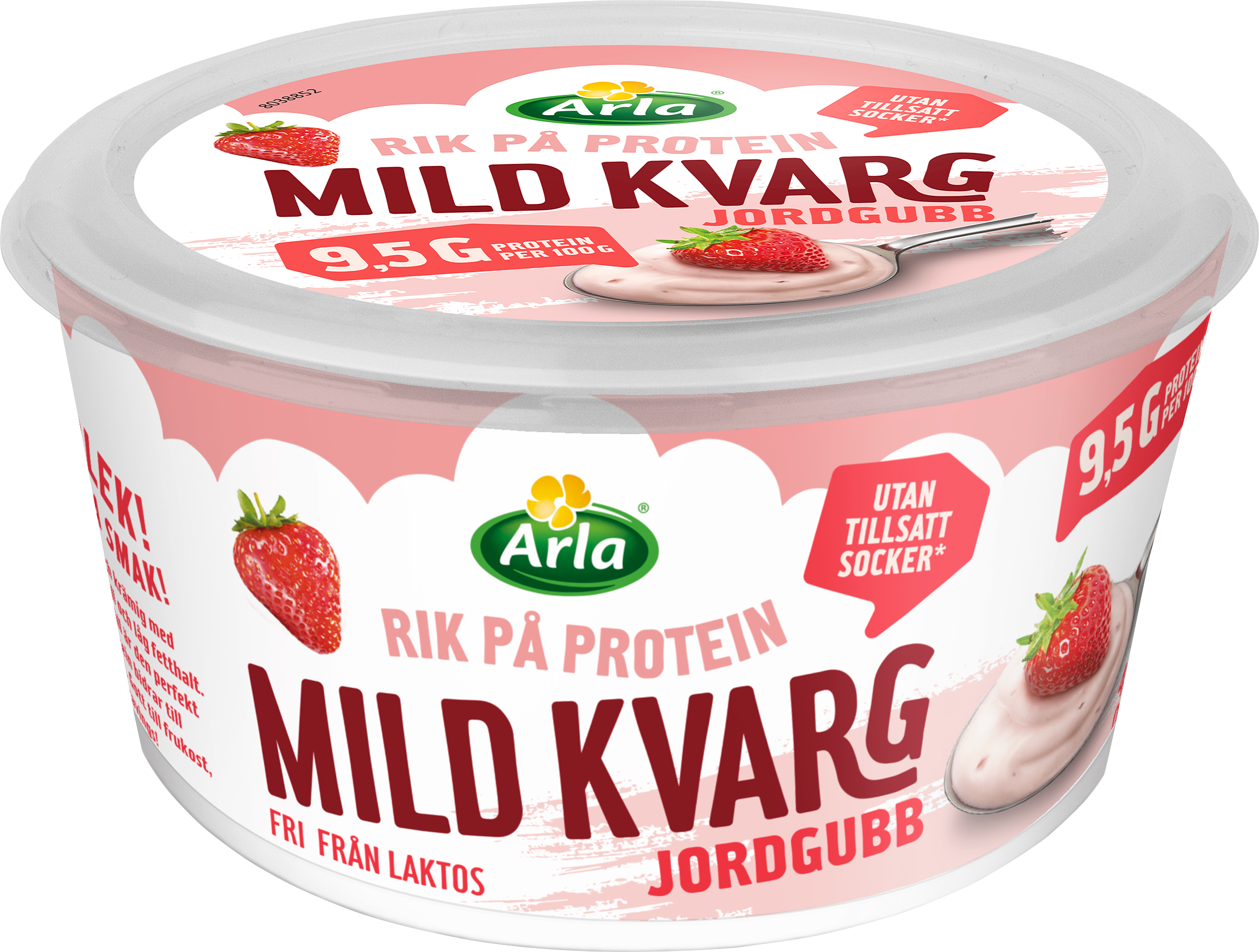 Mild kvarg jordgubb 0.2%