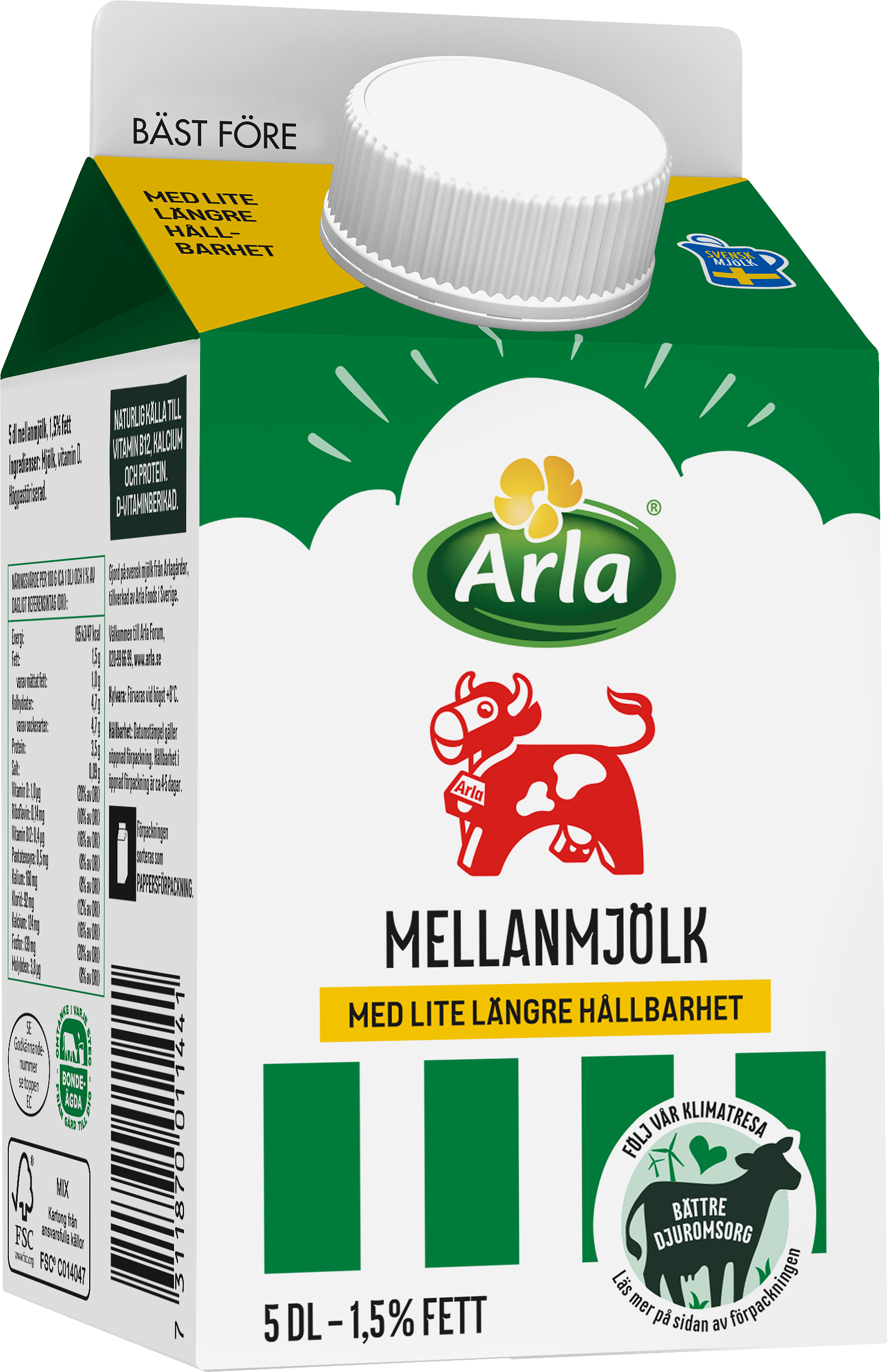 Mellanmjölk 1.5% ESL