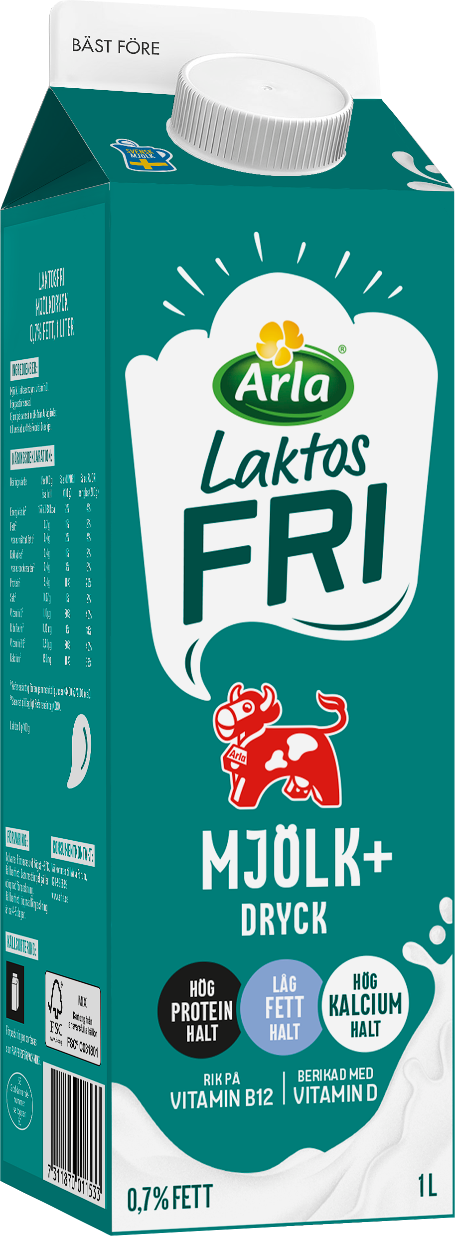 Laktosfri Mjölkdryck+ 0.7%