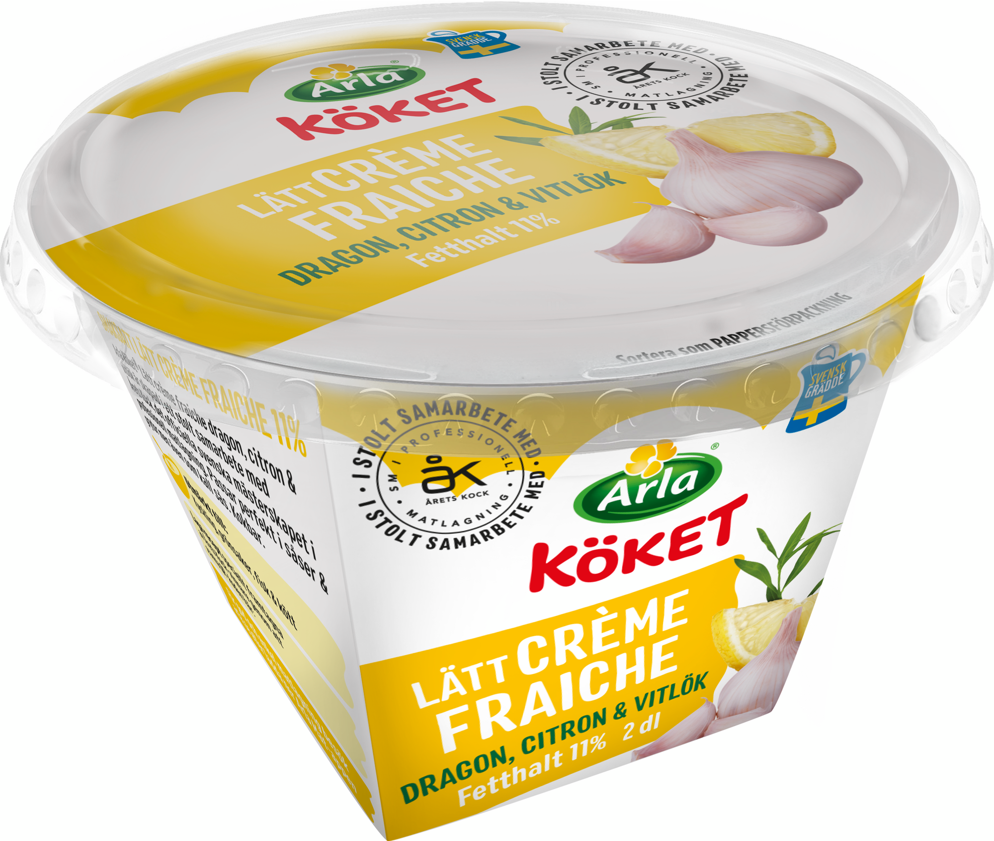 Lätt crème fraiche dra/cit/vitl 11%