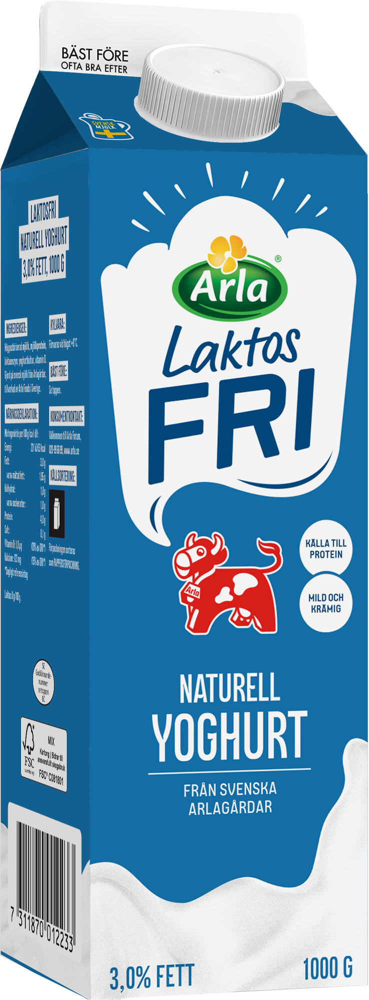 Laktosfri mild yoghurt nat 3.0%