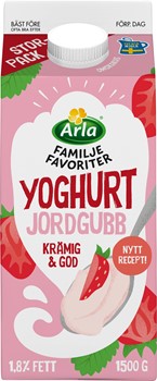 Familjefavoriter yoghurt jordgubb