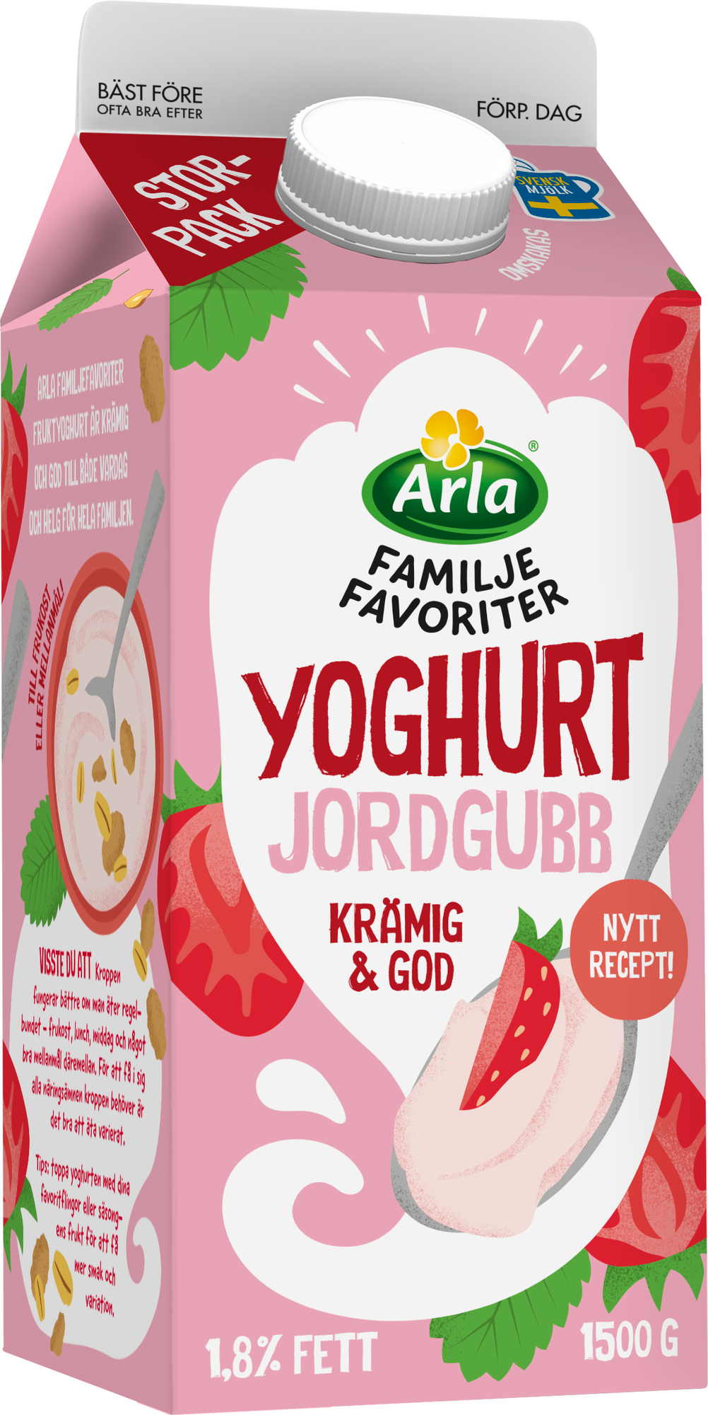 Familjefavoriter yoghurt jordgubb