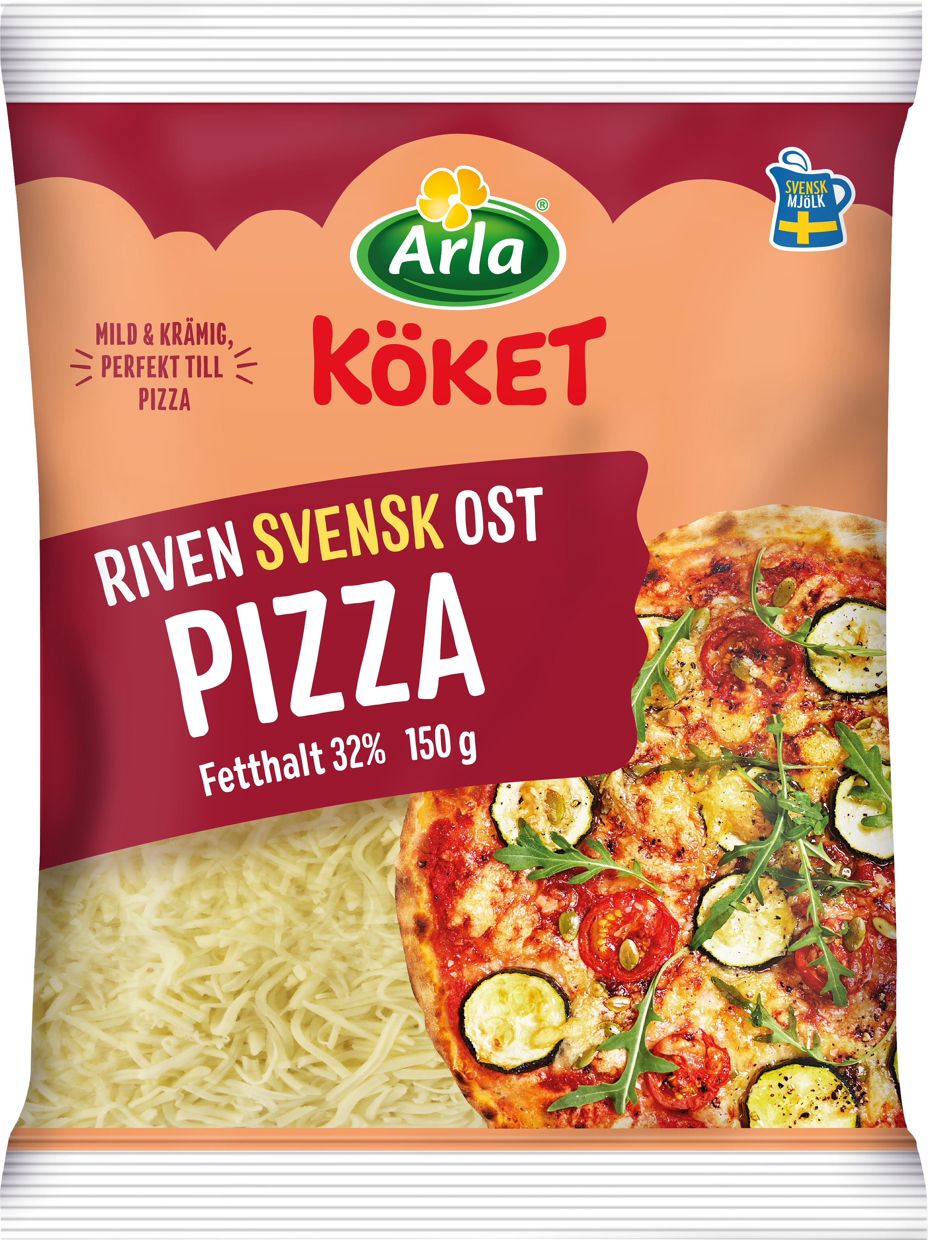 Riven ost pizza 32%