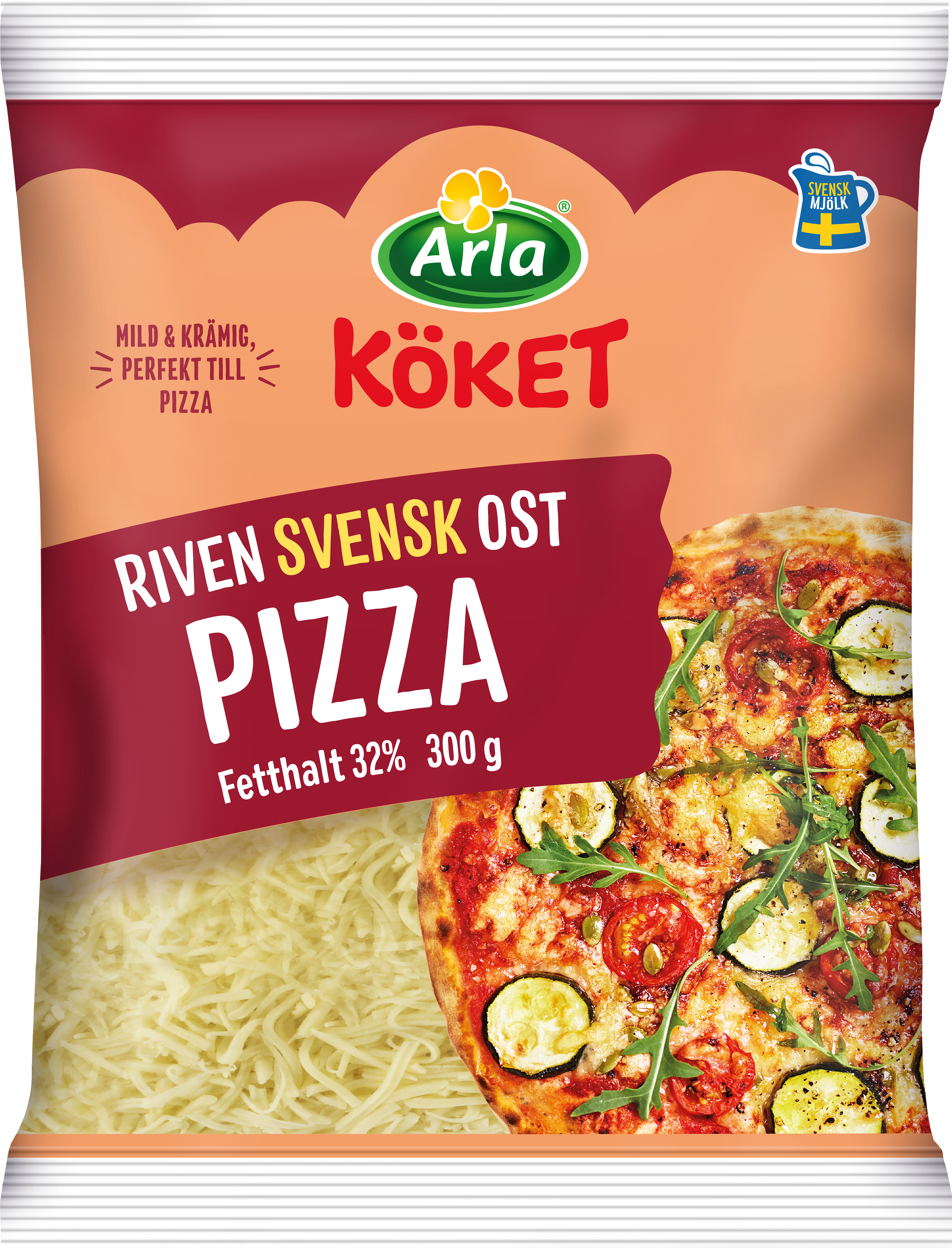 Riven ost pizza 32%