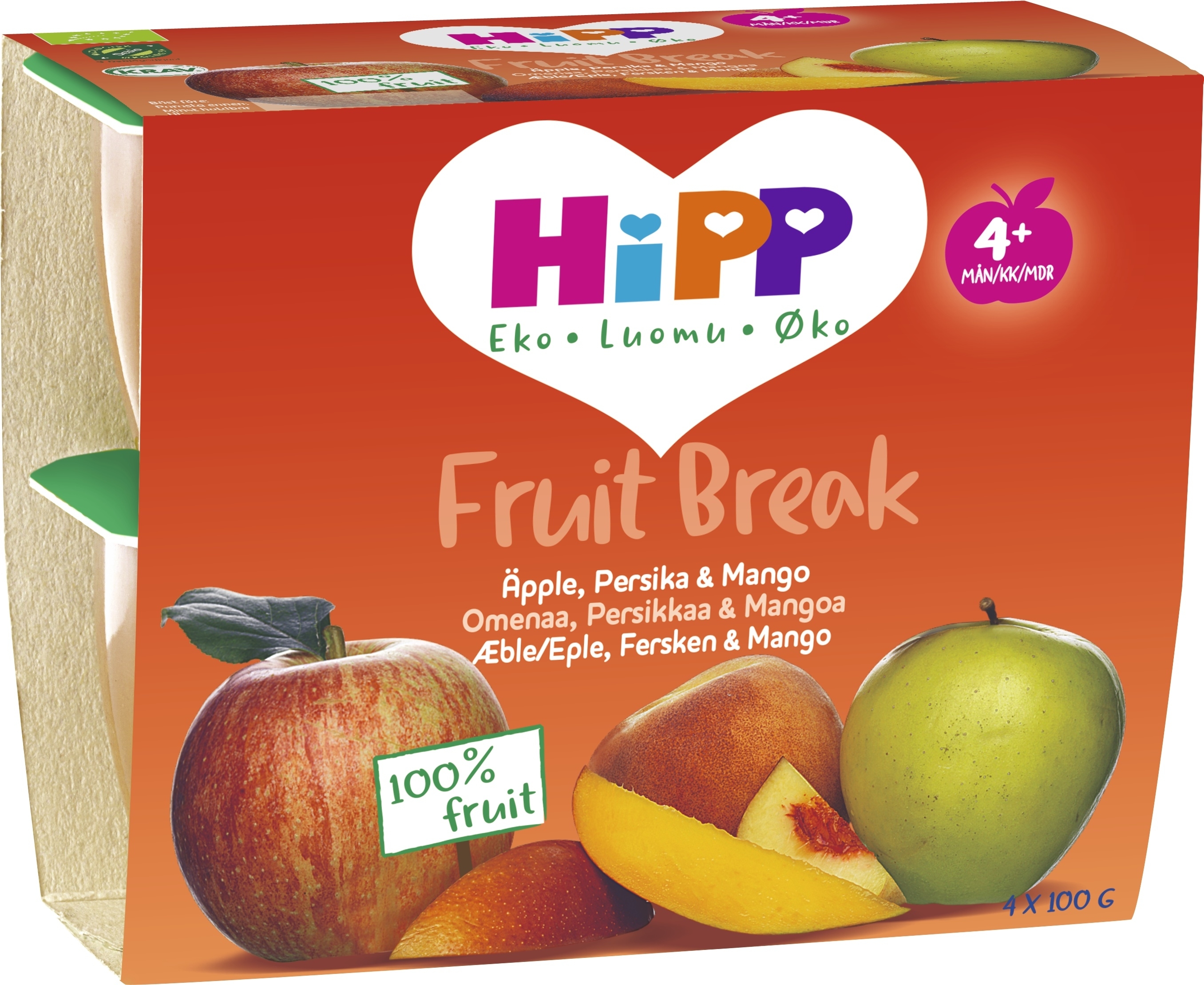 Fruit Break Äpple, Persika&Mango 4m