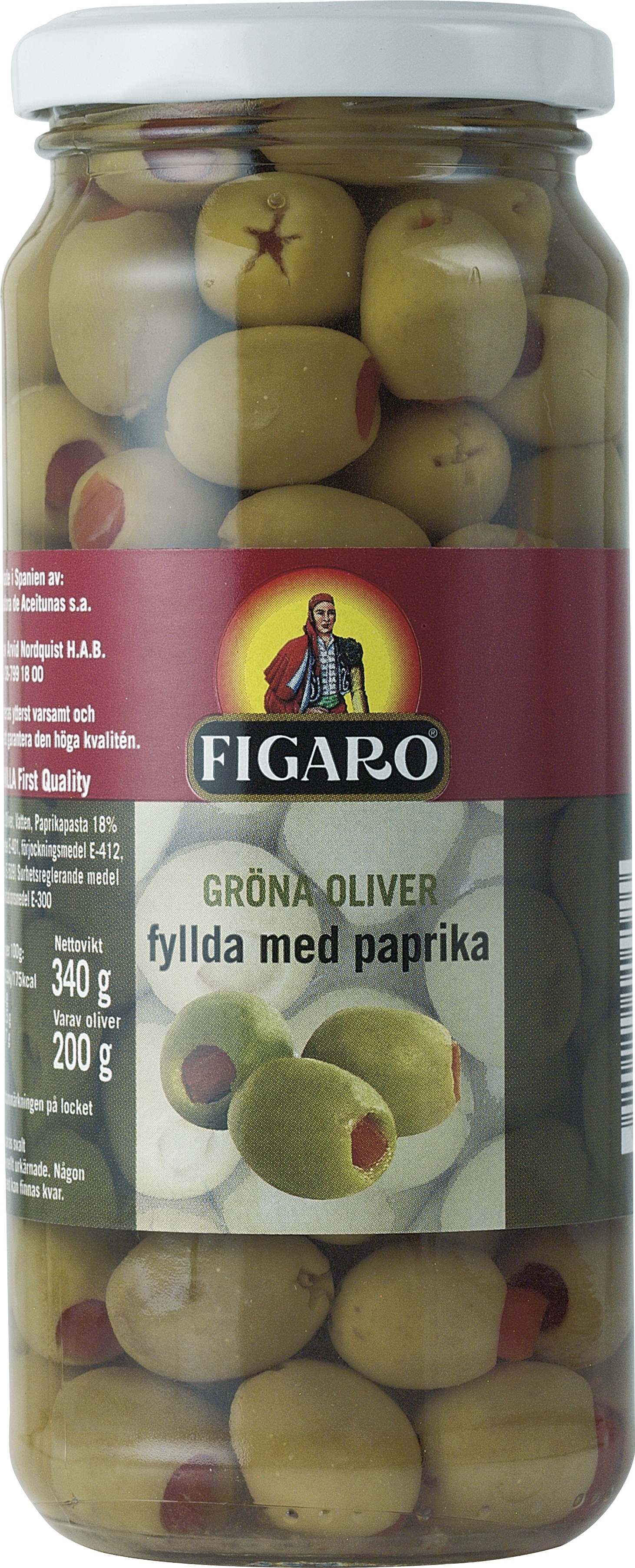 Gröna oliver med pimientos