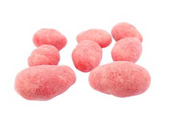 Chokladdragerade mandlar, jordgubb