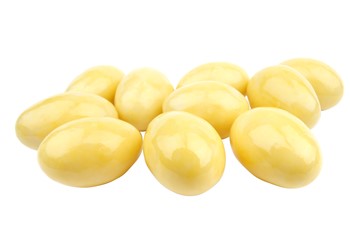 Chokladdragerade mandlar passionsfr