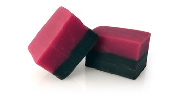 Fudge, hallon-lakrits