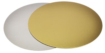 Guld/silverrondell, d: 240 mm