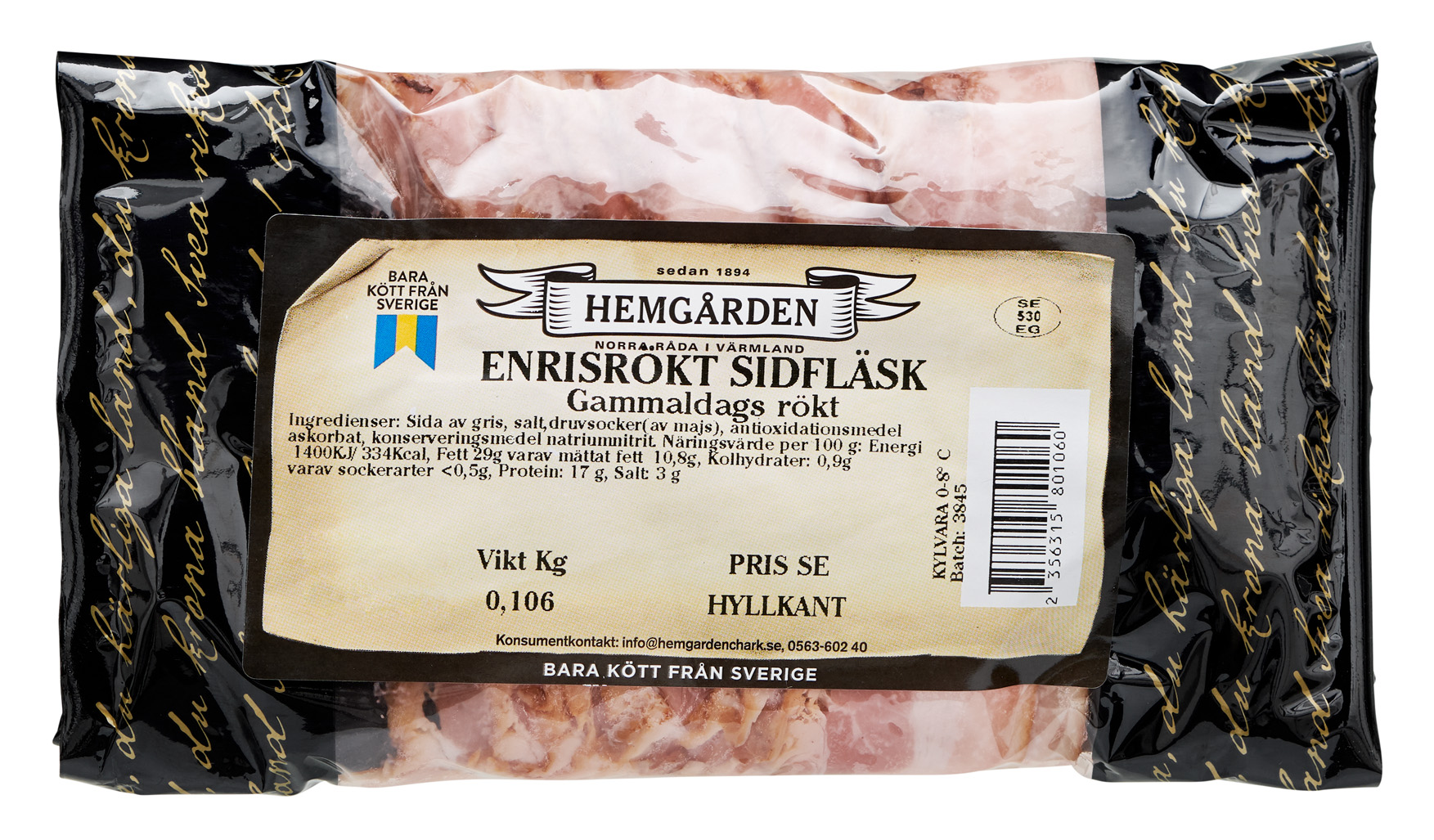 Gammaldags enrisrökt sidfläsk