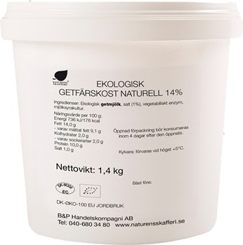 Getfärskost naturell 14%